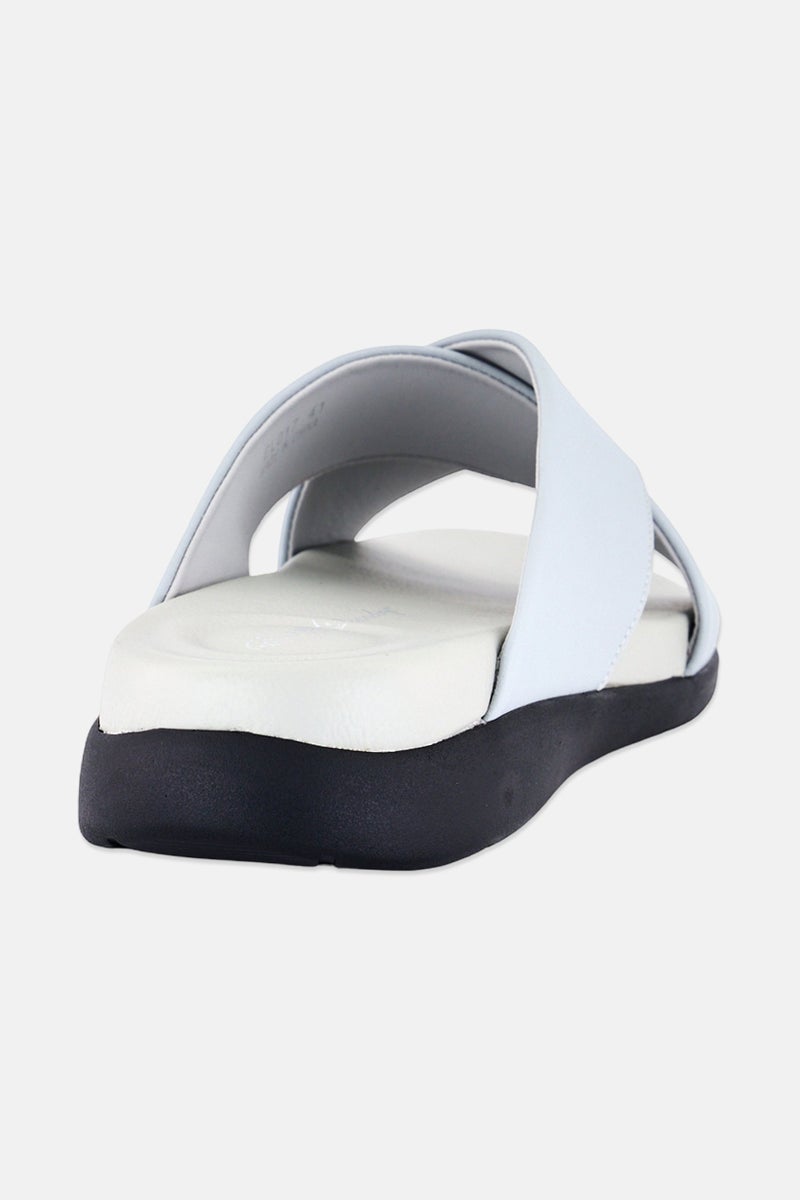 English Laundry Men Slip On Arabic Sandals, Light Grey - Image 3