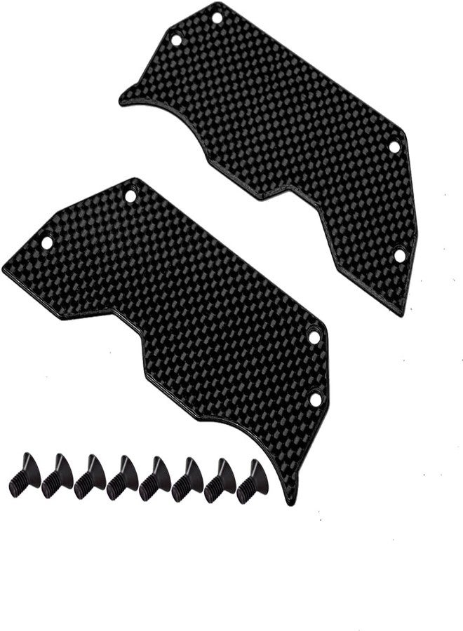 XTPTFABS 2PCS Car-Bon Fiber Air Dam Diffuser/Wheel Covers Ti2154218 Compatible with Arrma Limitless/Infraction 6s BLX - Image 1