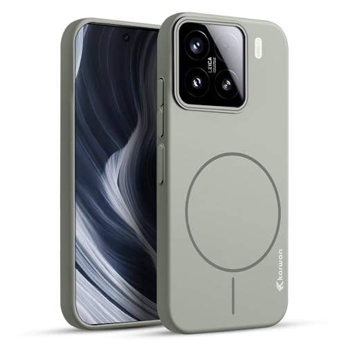 KARWAN®️Magnetic Ultra Slim-Fit Back Case Cover for Mi 15 Pro |Hard PC Case Cover| Ultra-Thin & Light Weight with [Ultra Premium Feel] Case for Mi 15 Pro(6.7")(Grey) - Image 1