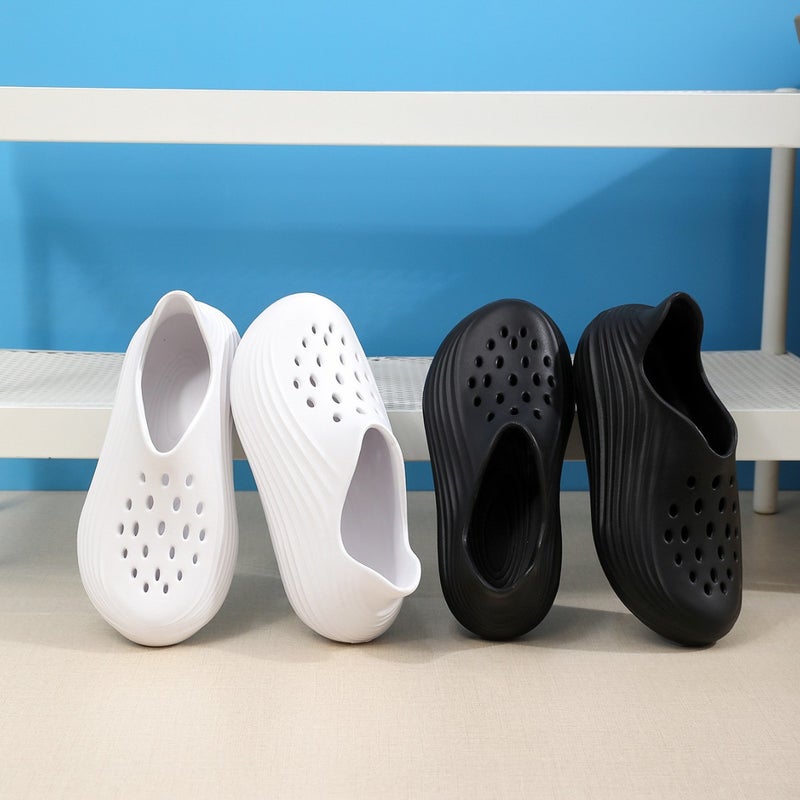 Summer Style Men'S And Women'S Couple'S Clogs, Fashionable And Casual Soft-Soled Solid Color Slip-On Clogs - Image 2