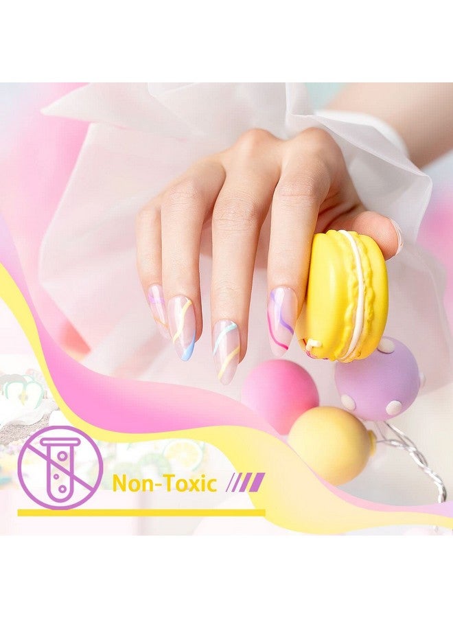 RARJSM Nail Art Gel Liner Painting Polish Set12 Pastel Colors Spring Summer Collectionpainted Gel Nail Polish Set Build In Thin Brush Soak Off Curing Requires Salon Diy Nail Design Line Art Gel 8Ml - Image 5