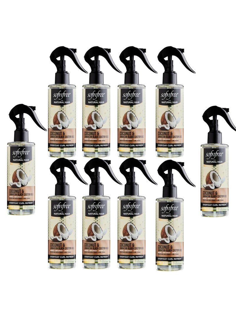 Sofn'free 10 Pieces Every Day Curl Refreshing Spray With Coconut And Jamaican Black Castor Oils - Image 1