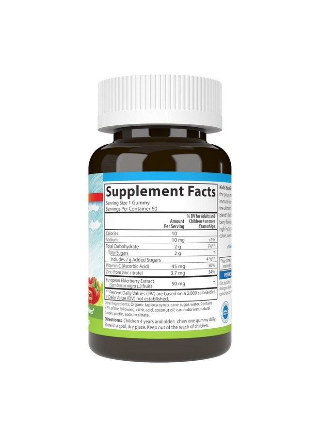 Carlson - Kid's Black Elderberry Gummies. with Vitamin C & Zinc, Immune Support, 60 Gummies - Image 5