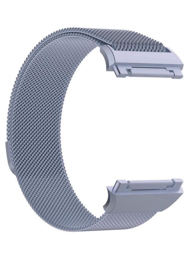 NIBEMINENT For Fitbit Ionic Milanese Watch Strap Space Grey - Image 3