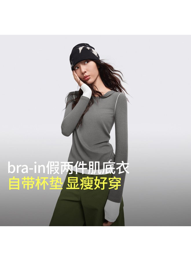 Beneunder 2-In-1 Base Layer Top For Women, Breathable Shirt For Autumn And Winter, Suitable For Both Outerwear And Layering - Image 2