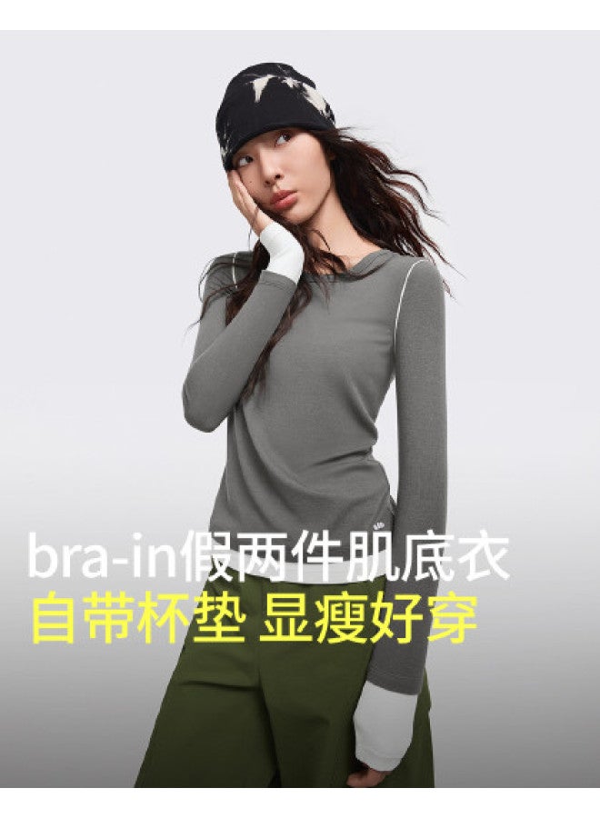 Beneunder 2-In-1 Base Layer Top For Women, Breathable Shirt For Autumn And Winter, Suitable For Both Outerwear And Layering - Image 1
