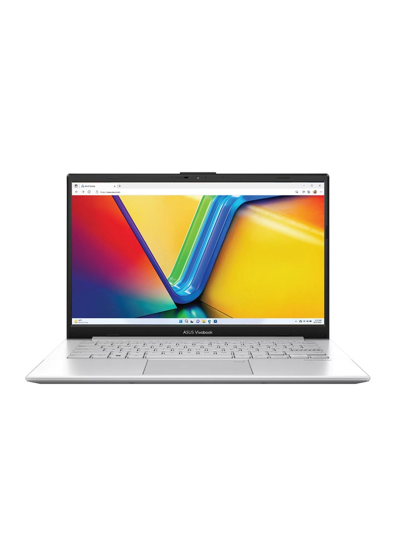 ASUS Vivobook Go 14 Laptop With 14 Inch Full HD (1920x1080) Display, AMD Mendocino R5 Processor/16GB RAM DDR5/512GB SSD/Windows 11 Home/AMD Radeon Graphics/ English/Arabic Cool Silver - Image 1
