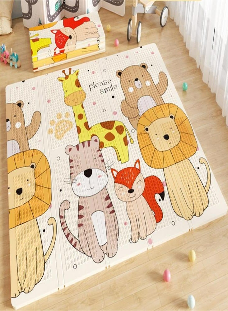 Loquat Foldable Waterproof Playmat Baby Crawling Mat- Extra Large Baby Activity Mat for Indoor  Outdoor Use (78x70 Inch) - Image 1