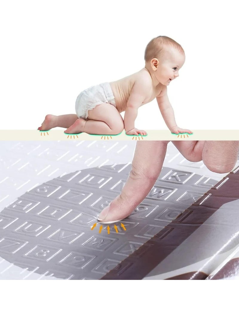 Loquat Foldable Waterproof Playmat Baby Crawling Mat- Extra Large Baby Activity Mat for Indoor  Outdoor Use (78x70 Inch) - Image 5
