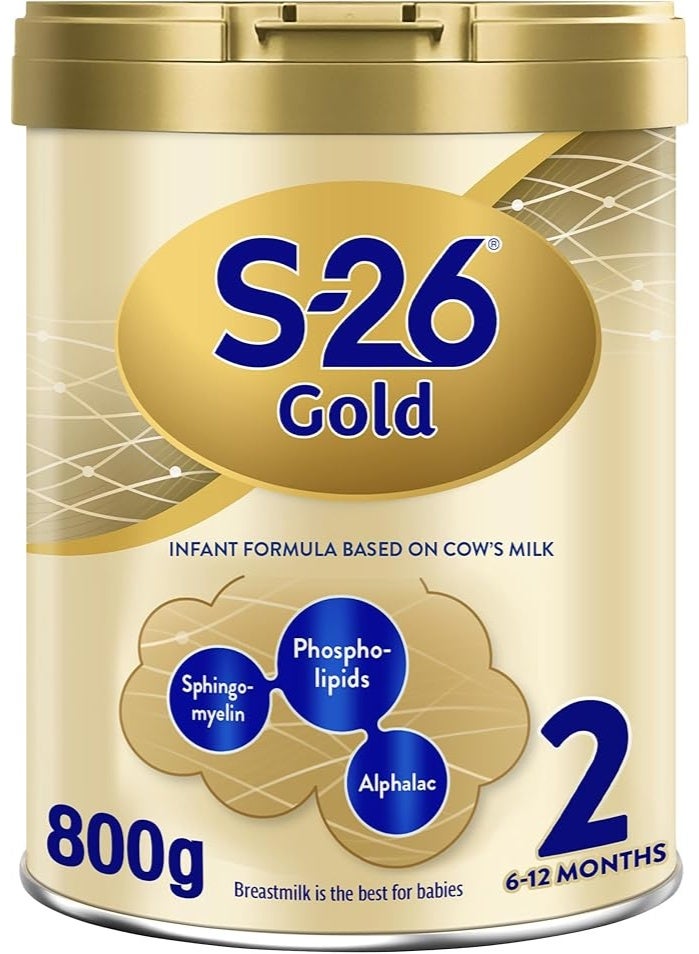 S.26 تركيبة حليب الأطفال جولد المرحلة الثانية من عمر 6 إلى 12 شهرًا 900 جرام - Image 1