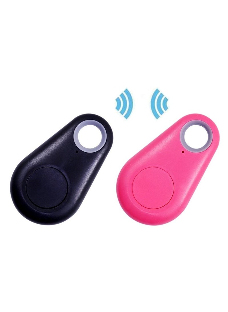 Generic - 2Pack Bluetooth Smart Tag Key Finder Black/Pink - Image 1