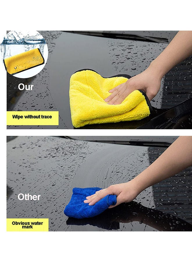 Rock Pow Car Microfiber Cleaning Towel, Car Cleaning Drying Cloth Hemming Auto Detailing Towel Cloth,2Pcs Car Care Cloth Detailing Car Wash Towel for Ultrasoft, Large, Thick and Quick Drying 30x40cm  - Image 3