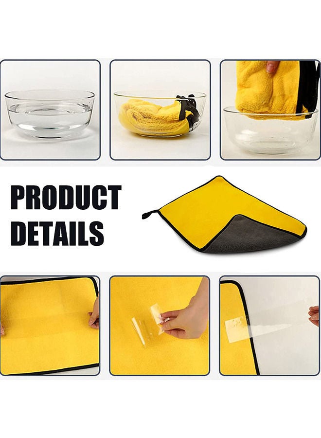 Rock Pow Car Microfiber Cleaning Towel, Car Cleaning Drying Cloth Hemming Auto Detailing Towel Cloth,2Pcs Car Care Cloth Detailing Car Wash Towel for Ultrasoft, Large, Thick and Quick Drying 30x40cm  - Image 4