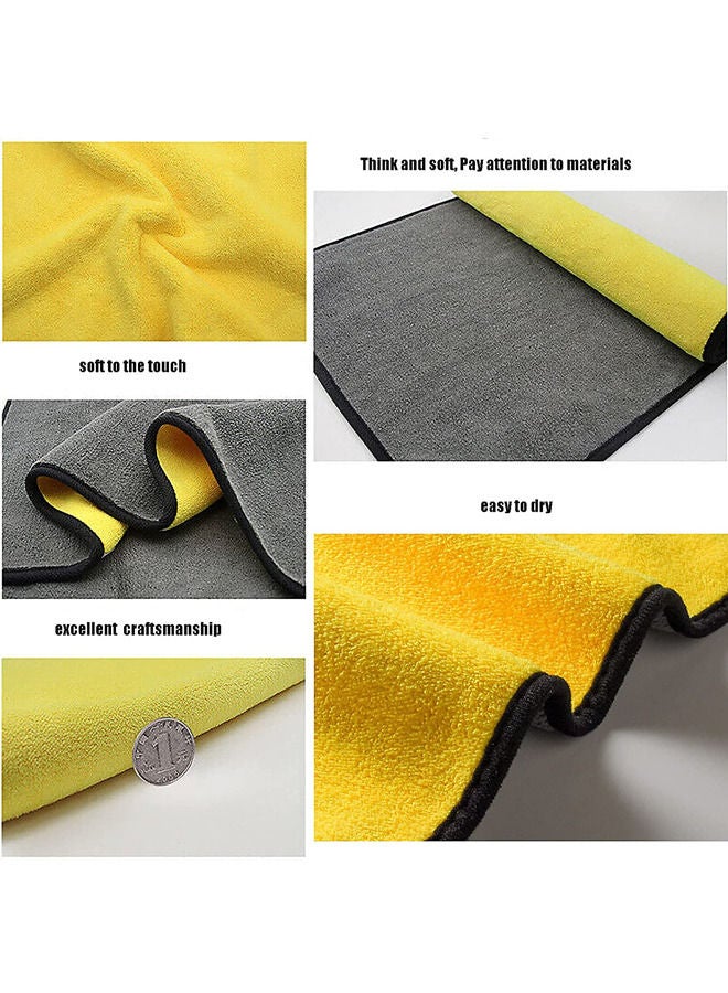 Rock Pow Car Microfiber Cleaning Towel, Car Cleaning Drying Cloth Hemming Auto Detailing Towel Cloth,2Pcs Car Care Cloth Detailing Car Wash Towel for Ultrasoft, Large, Thick and Quick Drying 30x40cm  - Image 5
