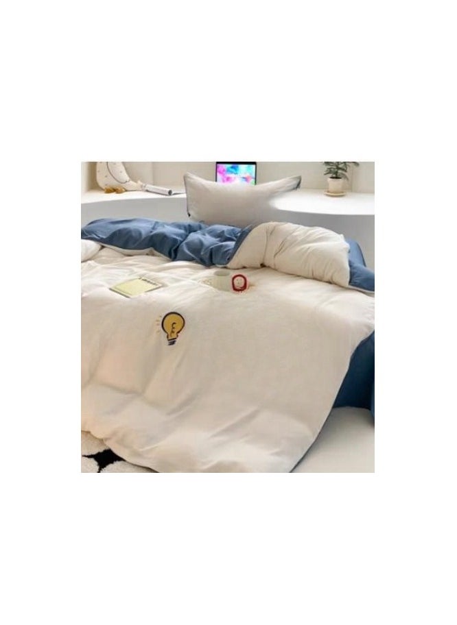 Generic Bed Sheet Style — High End Cartoon Pattern Washed Cotton Bedding Four Piece Set  - Image 2