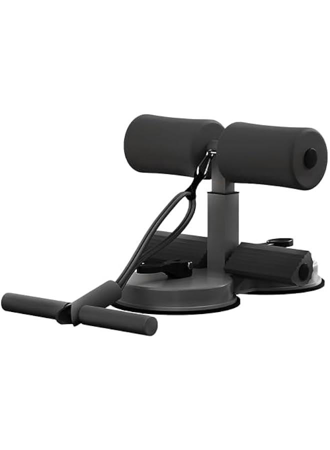 Sit Up Bar,Portable Adjustable Sit Up Floor Holder with 2 Strong Suction Cups and 1 Resistance Band,Situp Bar Assistance Device for Ab Workouts,Sit-Ups & Core Exercises,Home Office Gym - Image 1