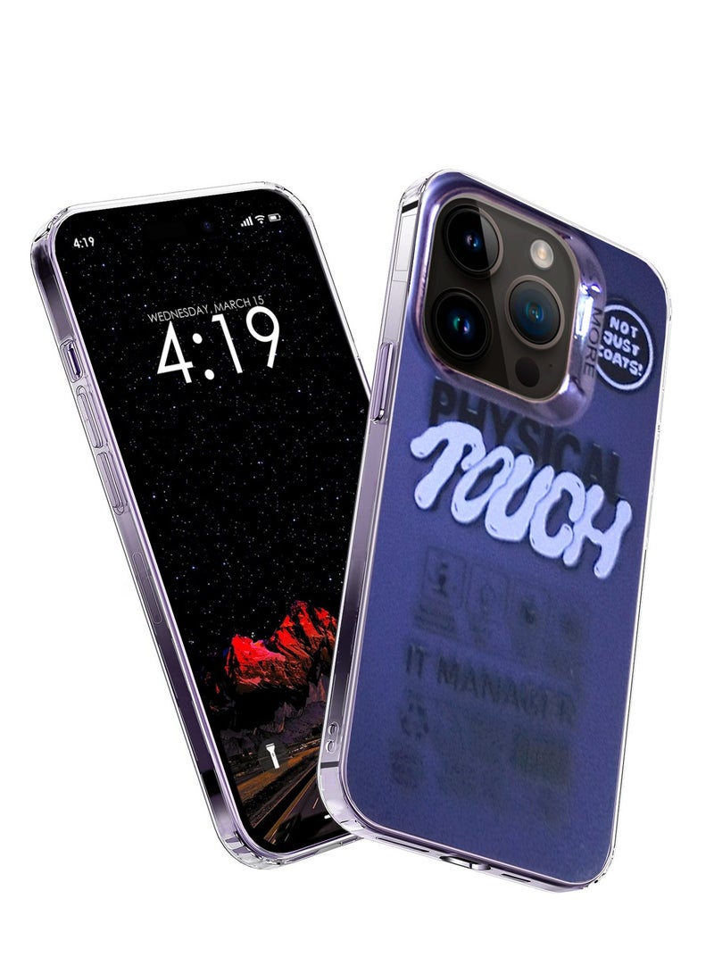 Wtech More Series Colorful Design Protective Case Cover For Apple iPhone 13 Pro 2021 Purple/White - Image 1