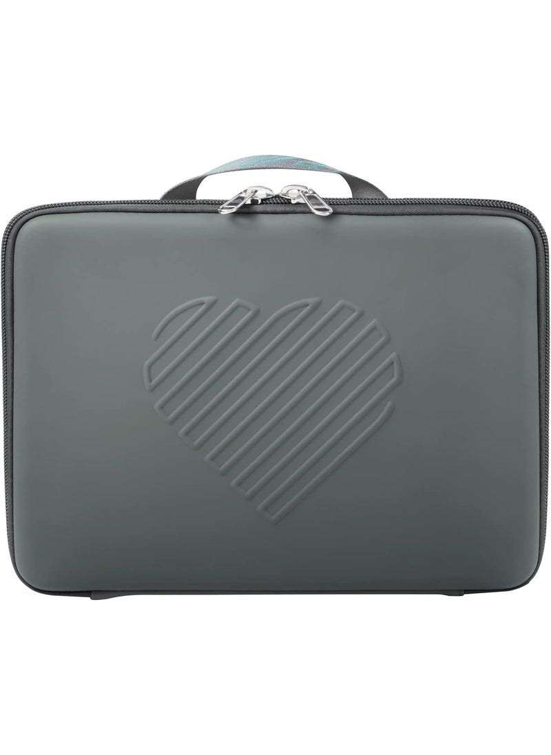Glamcor RIKI SKINNY Vanity Mirror Carry Case (Large) | multifunctional makeup bag, light weight and portable, protect the makeup mirror from shattering Grey 