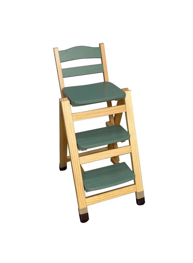 CDDUOLA Folding 3 Tier Step Ladder (Color : Green, Size : 15.7x21.5x34.6in) - Image 2