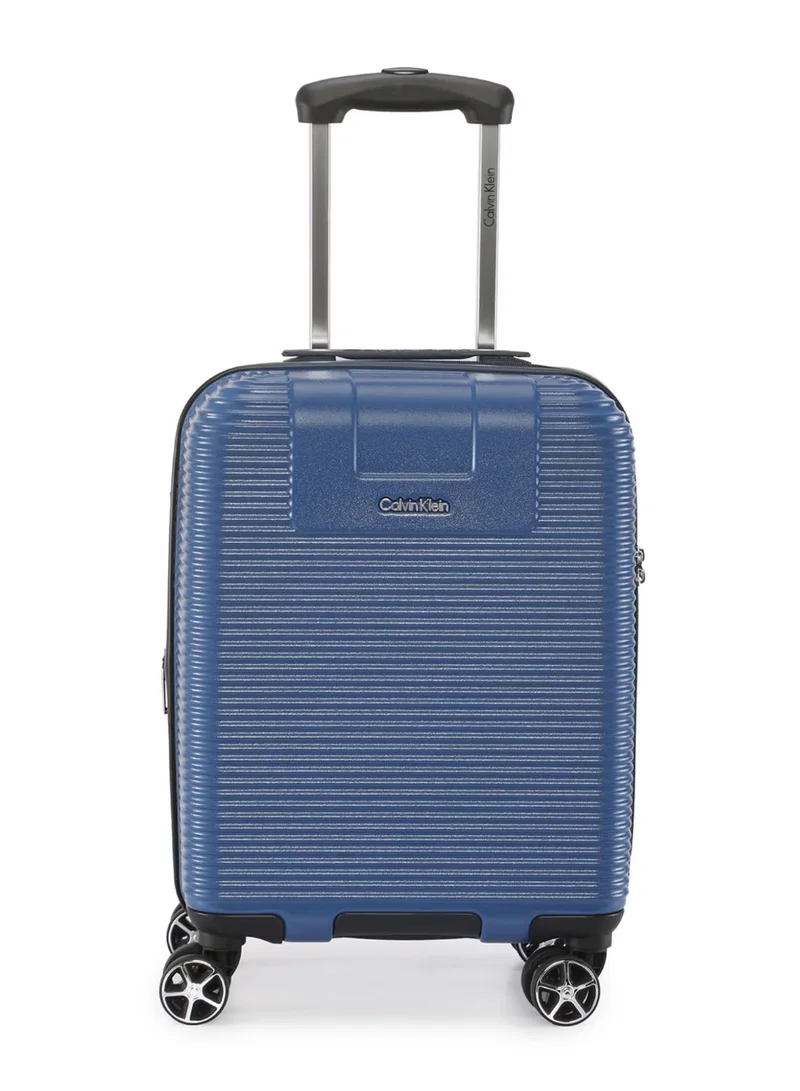 Calvin Klein Avenue Luggage on Wheels | Ultra light Weight 4 Wheels | Color True Navy