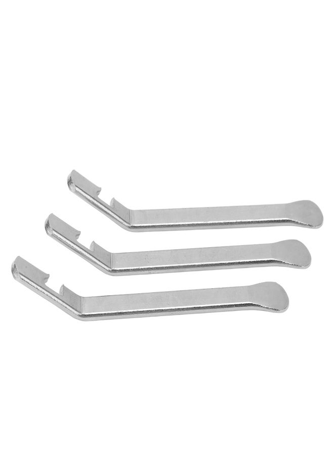 RISK 3Pcs Bike Tire Levers Stainless Steel High Hardness Light Weight Ergonomic Design Rounded Corner Durable Tire Spoons - Image 2