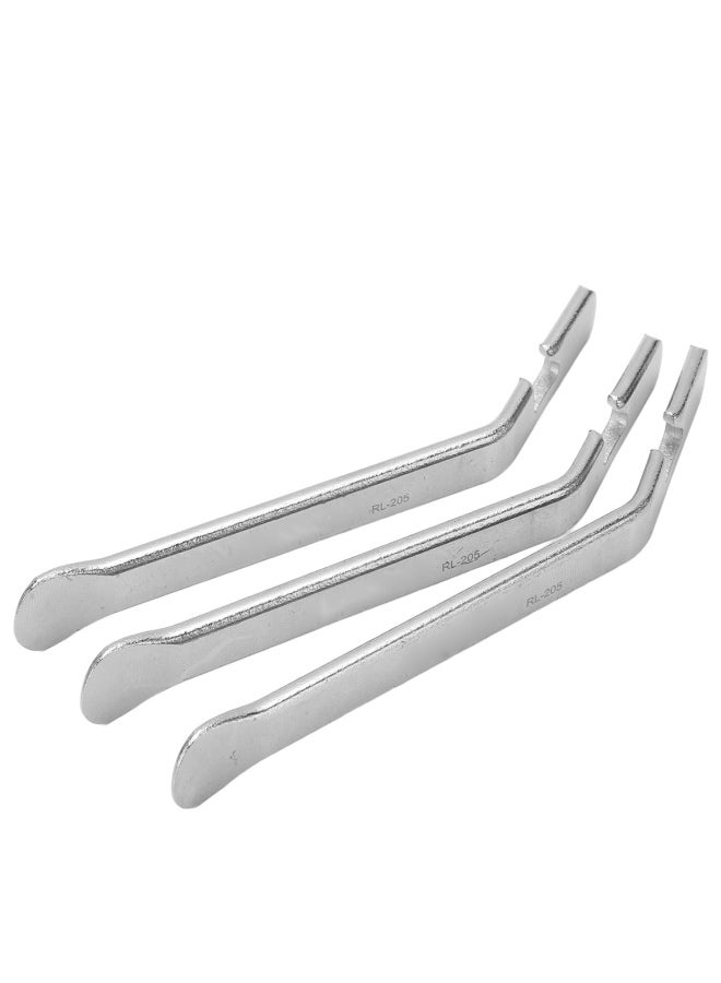 RISK 3Pcs Bike Tire Levers Stainless Steel High Hardness Light Weight Ergonomic Design Rounded Corner Durable Tire Spoons - Image 4