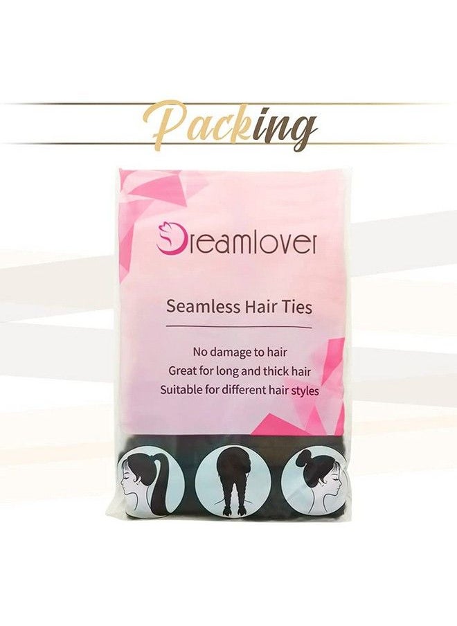 Dreamlover Hair Ties Seamless Ponytail Holders No Damage Neutral Color 50 Pack  - Image 3