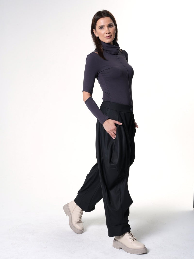 Metamorphoza Drop-Crotch Pants With Drapings - Image 4