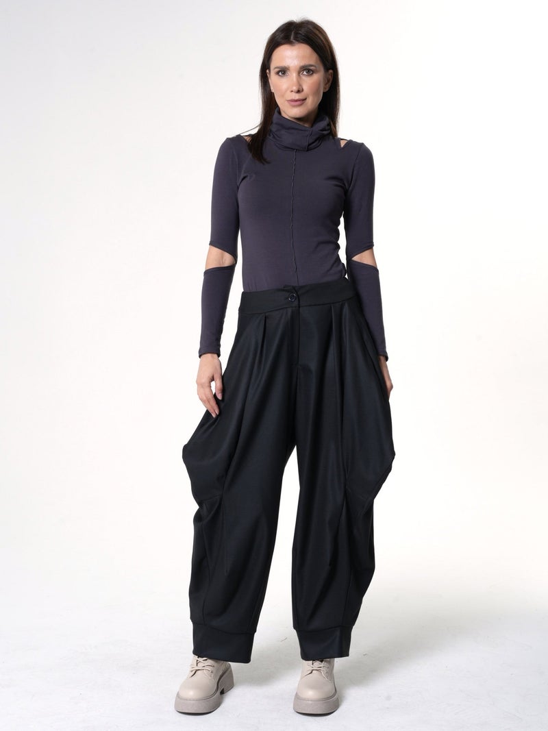 Metamorphoza Drop-Crotch Pants With Drapings - Image 1
