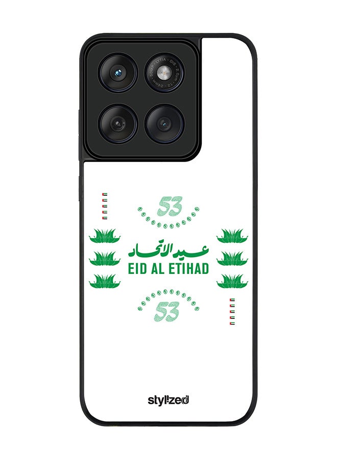 Stylizedd For Motorola MOTO Edge 60 Fusion/ Edge 60 Case,Slim fit Camera Protection, Shockproof Thin Phone cover  - Eid Al Etihad 53 National Day White - Image 1