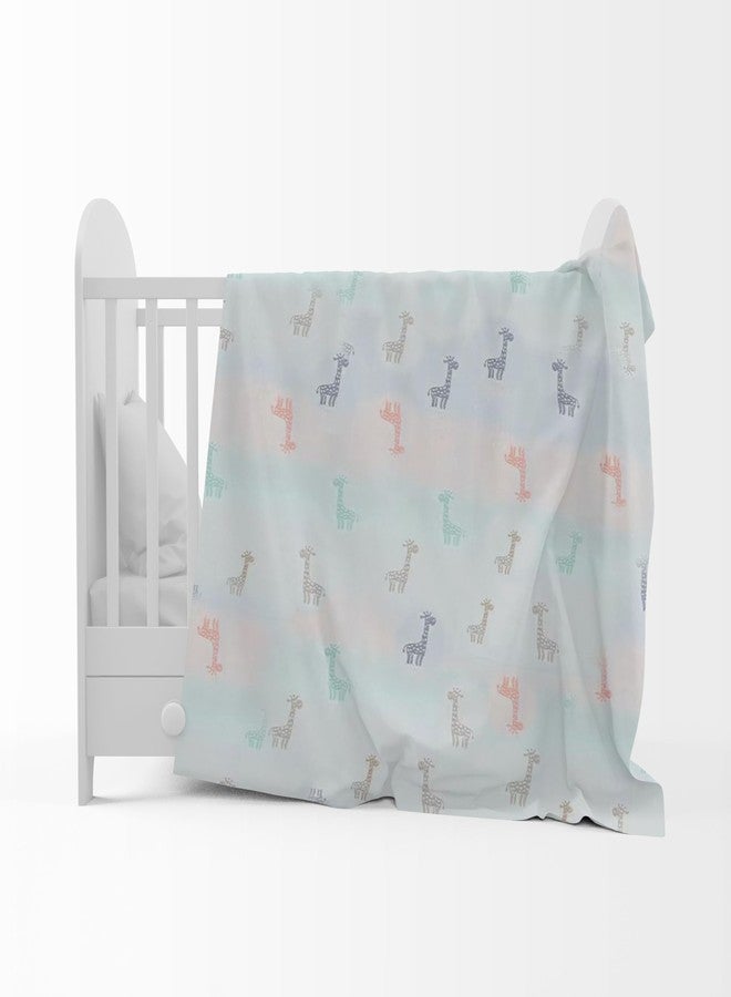 BEMBIKA Baby Essential Multipurpose Blanket for Baby 6 Layer Cotton Gauze Baby Stroller Blanket Baby Swaddle Soft Blanket Bath Towel for Newborn, Infant and Small Kids-1 Pc (Giraffe White) - Image 1