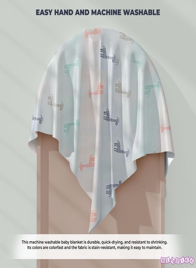 BEMBIKA Baby Essential Multipurpose Blanket for Baby 6 Layer Cotton Gauze Baby Stroller Blanket Baby Swaddle Soft Blanket Bath Towel for Newborn, Infant and Small Kids-1 Pc (Giraffe White) - Image 2