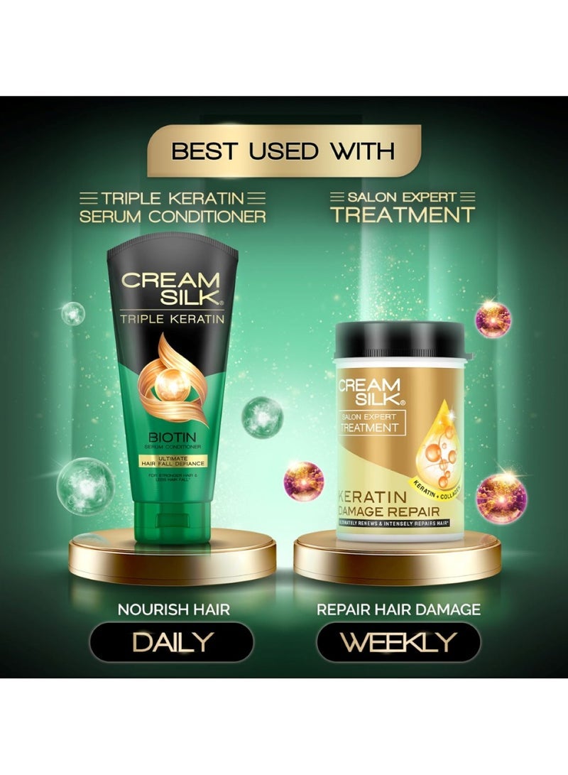 Creamsilk Triple Keratin Biotin Serum Conditioner for Stronger, Healthier Hair 170ml - Image 5