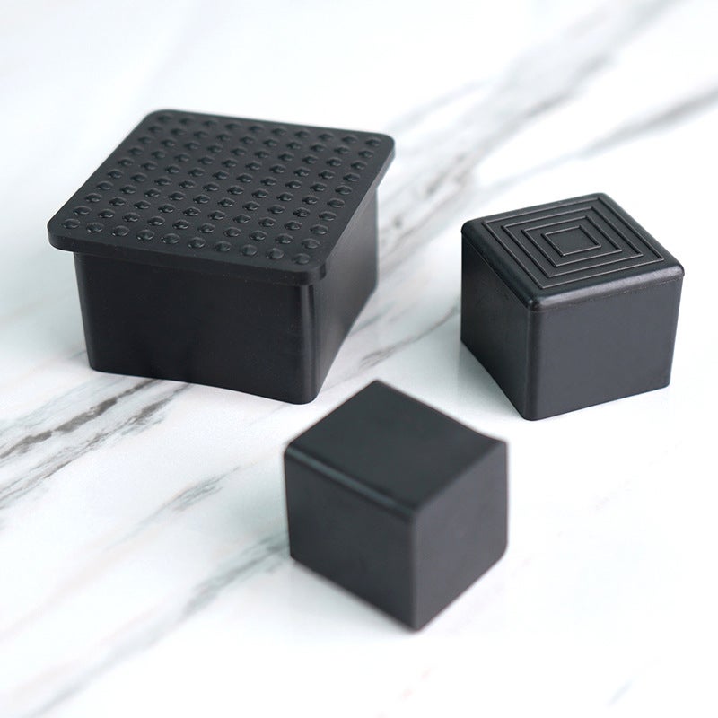 Square Coat Plastic Pvc Square Tube Coat Cap Furniture Foot Pad Cover Pipe Plug Cap Head Stainless Steel Foot Cover - Image 5