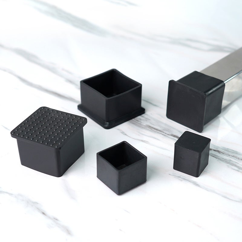 Square Coat Plastic Pvc Square Tube Coat Cap Furniture Foot Pad Cover Pipe Plug Cap Head Stainless Steel Foot Cover - Image 4