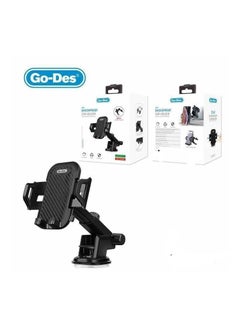 GO-DES Shockproof Car Holder With 360 Degree Rotation Free Stretch Automatic Clip  - Image 2