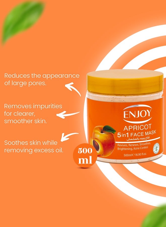 ENJOY Face & Body 5-in-1 Whitening Mask – Apricot Extract | Brightening & Skin Renewal - Image 3