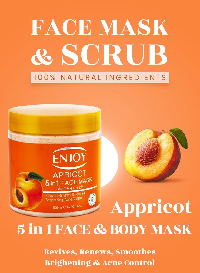 ENJOY Face & Body 5-in-1 Whitening Mask – Apricot Extract | Brightening & Skin Renewal - Image 4