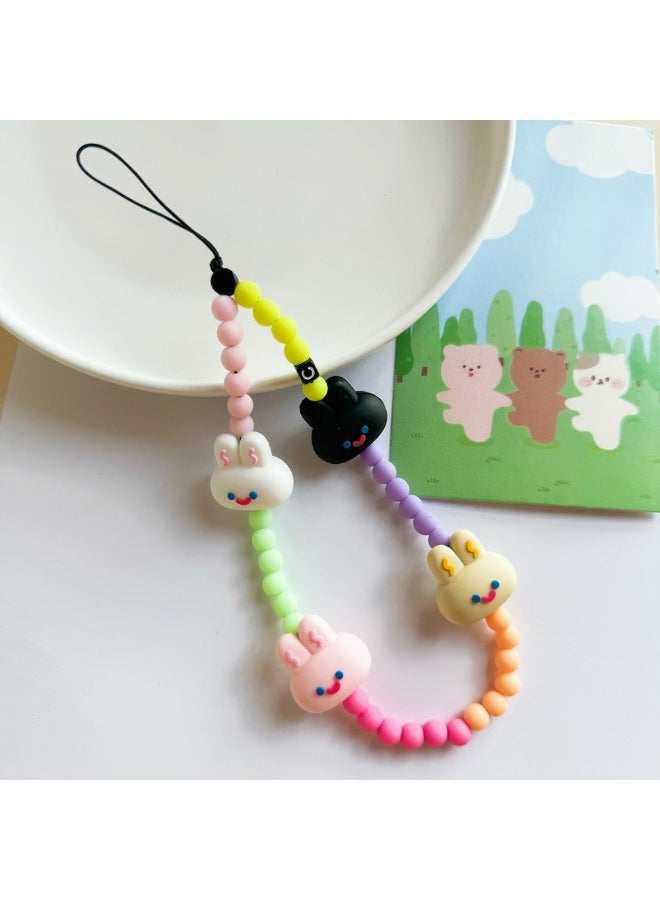 NIBEMINENT Phone Charm/ Chain Strap for Women Girls,Cartoon Cuteness Cell Phone Case Lanyard Wrist Strap