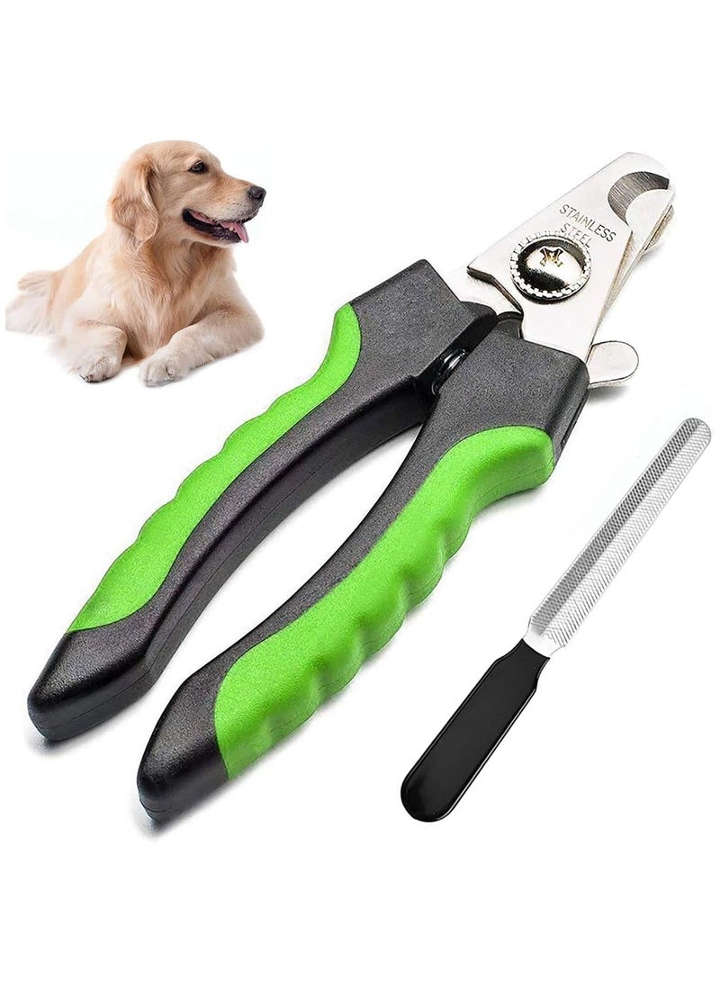 Nunbell Pets Nail Clippers with Free Nail File, Dog Nail Trimmers for Large and Small Dogs, Cat Nail Clipper, Professional Grooming Tool for Pets - Image 1