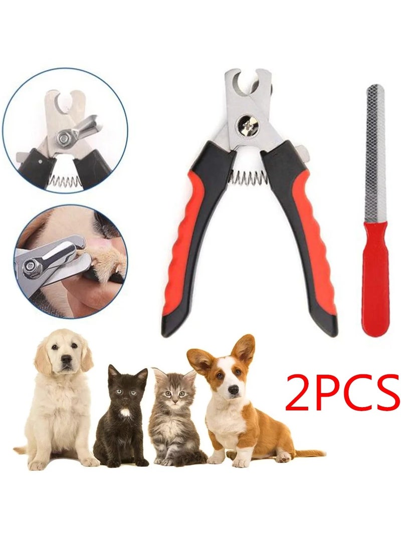 Nunbell Pets Nail Clippers with Free Nail File, Dog Nail Trimmers for Large and Small Dogs, Cat Nail Clipper, Professional Grooming Tool for Pets - Image 2