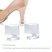 JSHshield Latin Heel CapHigh Heel Protective Heel CapsDance Heel CoverHeel Stoppers Heel Repair CapsTransparent High Heel Cover Cups Perfect for Weddings Races Formal Occasions and Events - Image 4