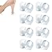 JSHshield Latin Heel CapHigh Heel Protective Heel CapsDance Heel CoverHeel Stoppers Heel Repair CapsTransparent High Heel Cover Cups Perfect for Weddings Races Formal Occasions and Events - Image 1