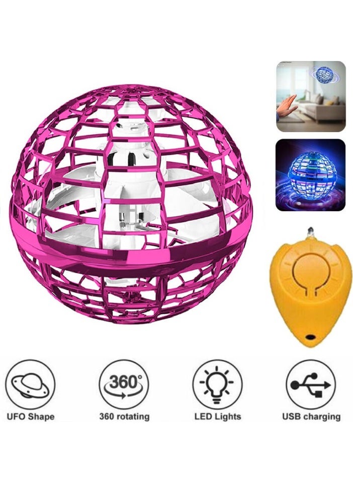 Flying Orb Spinner Toy with LED Lights – 360° Rotating UFO Ball, USB Rechargeable - Image 2