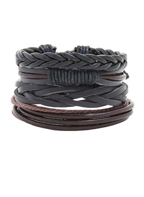 4-Piece Braided Bracelets