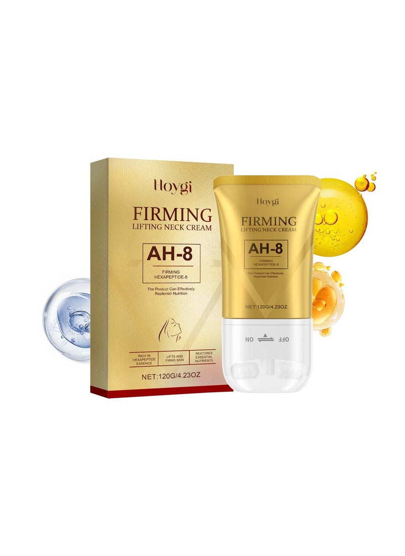 Hoygi - Ah-8 Firming Neck Cream,Firming Neck Cream With Roller,Anti-Aging,Hydrating & Lifting,120g/4.23oz (1PCS) - Image 1