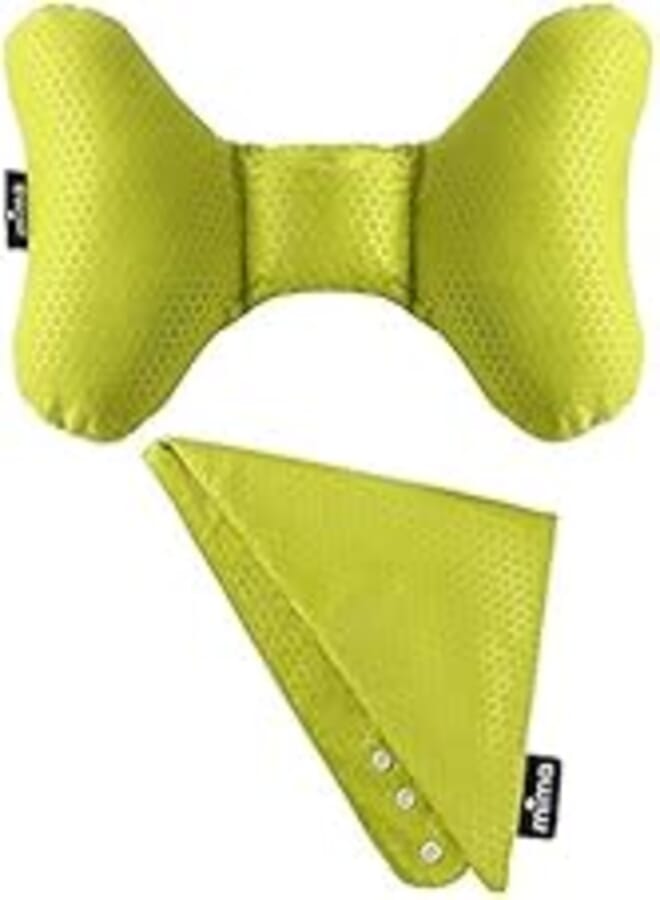 Mima Baby Pillow and Bibs Travel Kit, Green