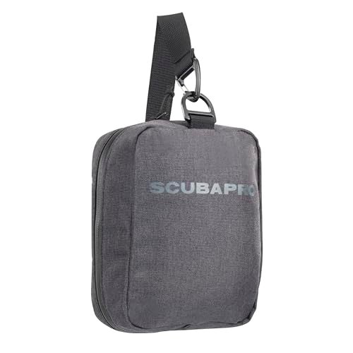SCUBAPRO Definition Mask 2 Dive Bag with Webbing Strap for Scuba Diving Gear, Premium Recycled Two-Tone Gray Fabric - Image 1
