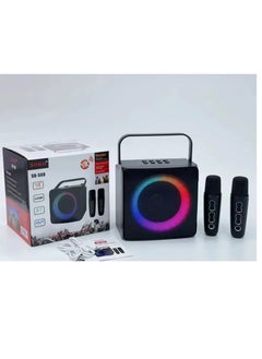 SDRD SDRD SD-508 Home KTV Outdoor Portable Bluetooth Speaker with Dual Wireless Microphones Black  - Image 3