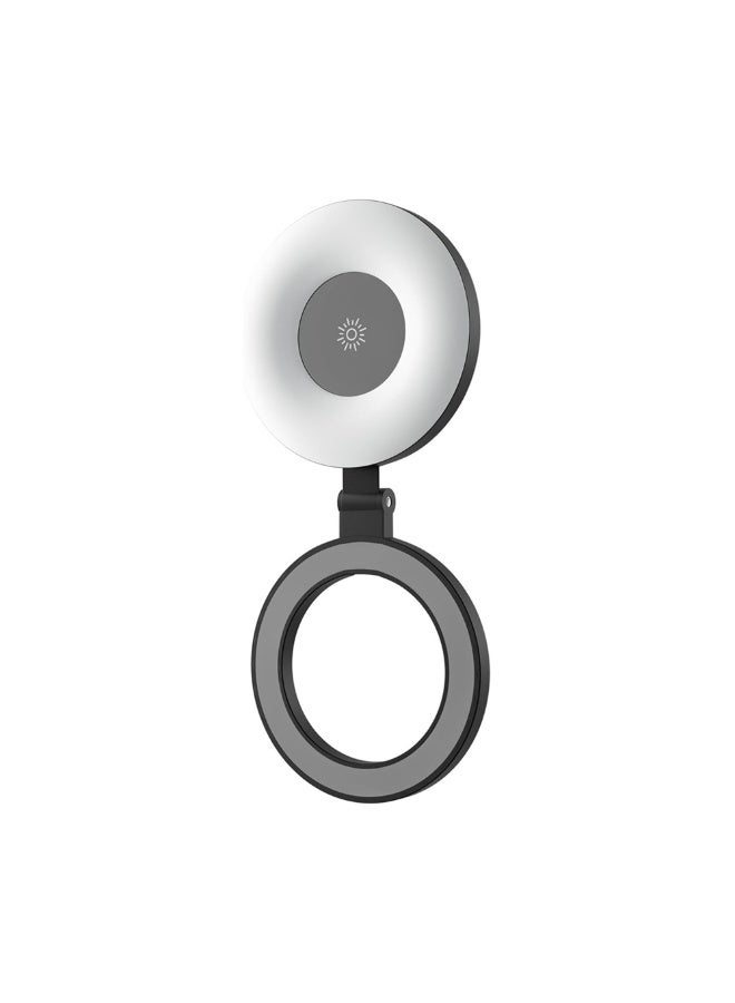 VOLUO VL-006 Magnetic Selfie Ring Light for Phone Photography – Foldable LED Light with 3 Brightness & Color Modes, USB Rechargeable, Portable LED Video Light for Selfies, Video Calls, TikTok, and Vlogs - Image 1